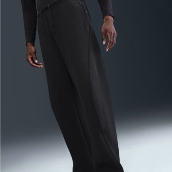 $150 Nike Tech Fleece Loose-Fit Open Hem Pants HV6541-010 Men 2XL Black - Picture 2 of 5